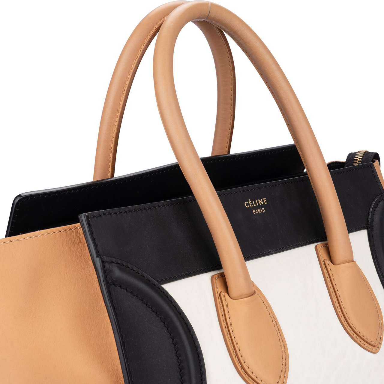 Celine Celine Tricolor Leather Luggage Handbag Divers