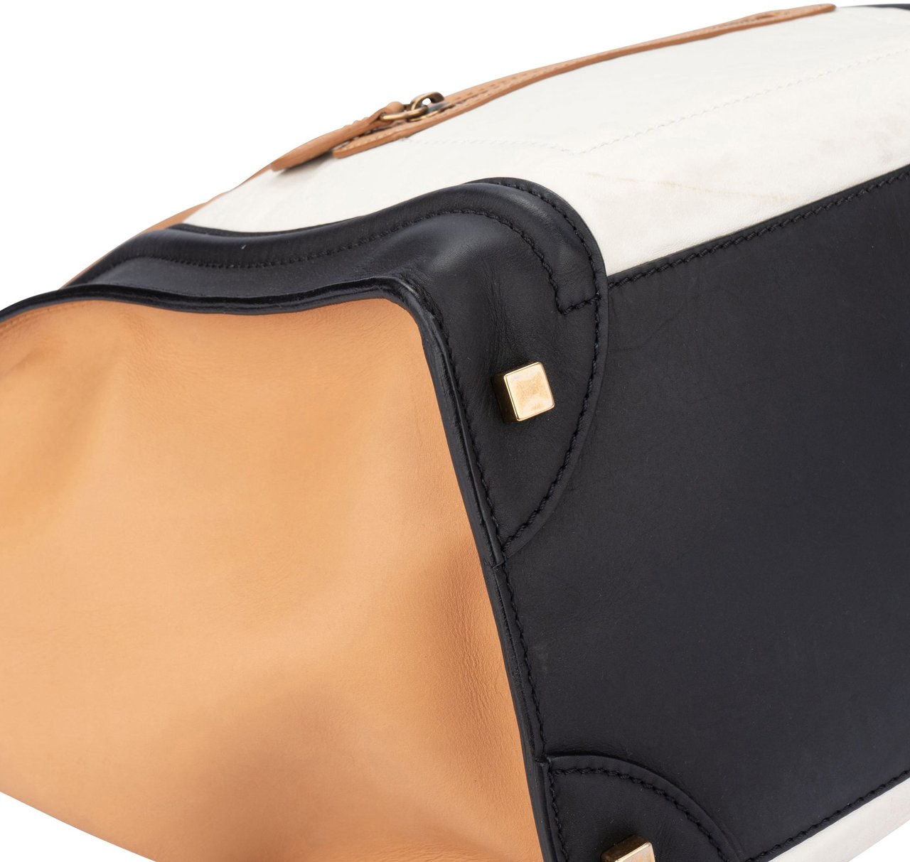 Celine Celine Tricolor Leather Luggage Handbag Divers