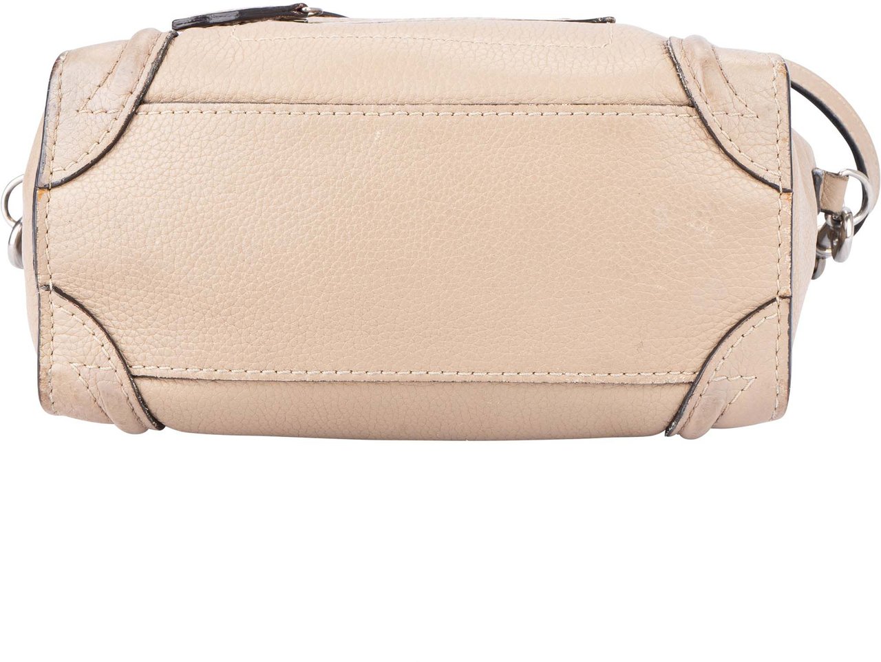 Celine Celine Leather Luggage Handbag Beige