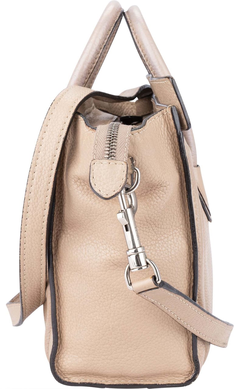 Celine Celine Leather Luggage Handbag Beige