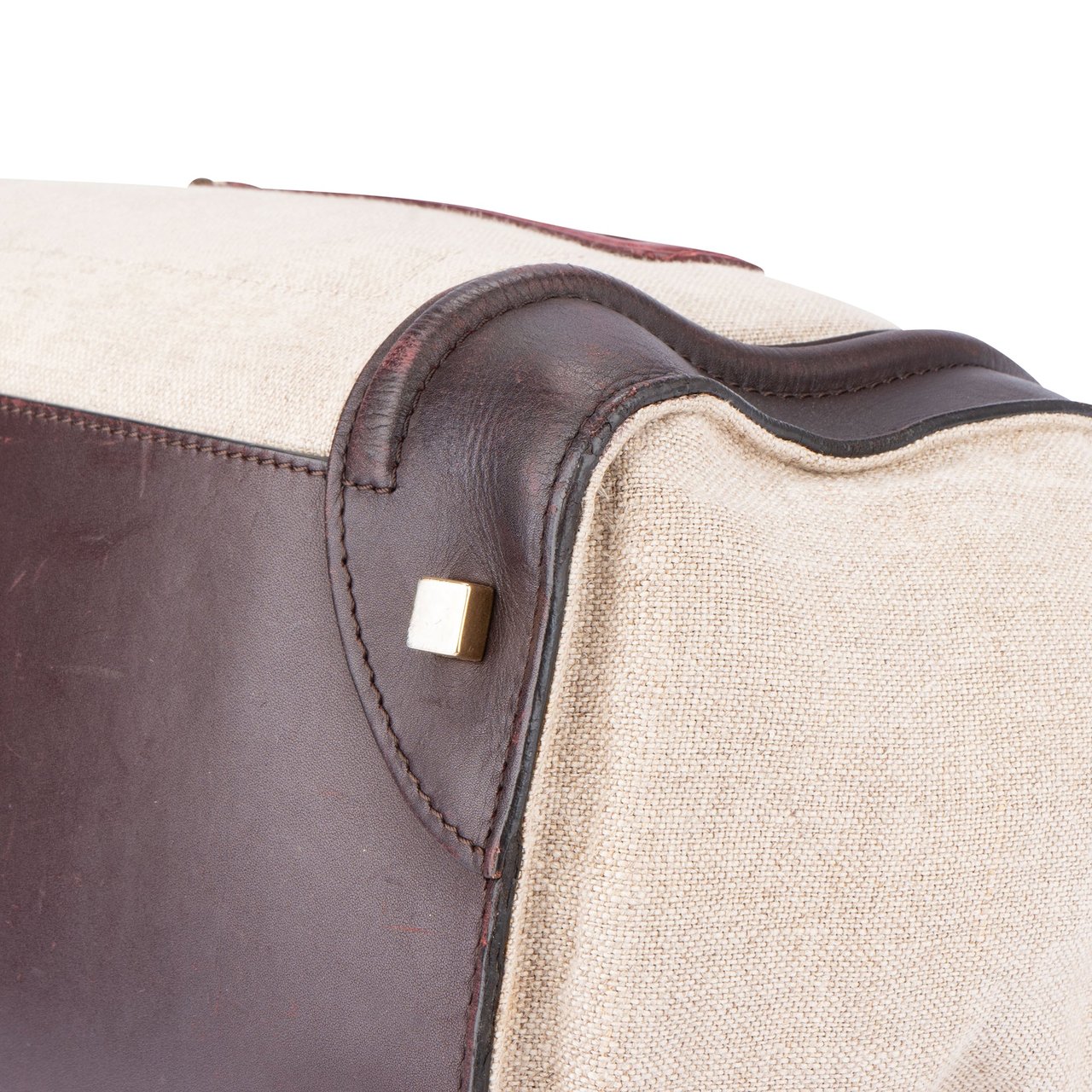 Celine Celine Tricolor Burgundy Cotton Luggage Tag Divers