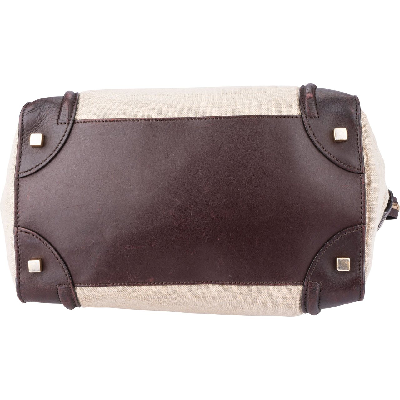 Celine Celine Tricolor Burgundy Cotton Luggage Tag Divers