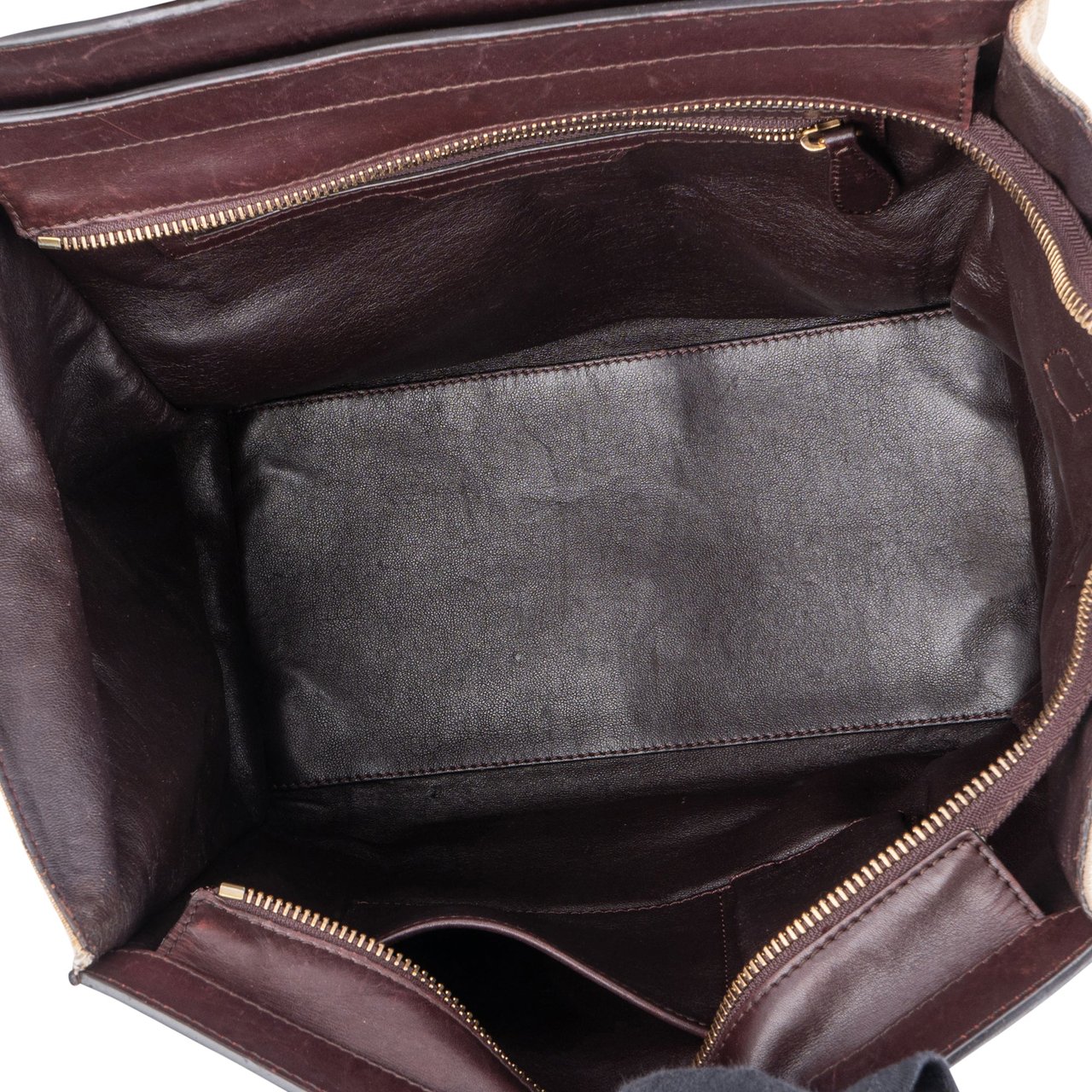 Celine Celine Tricolor Burgundy Cotton Luggage Tag Divers