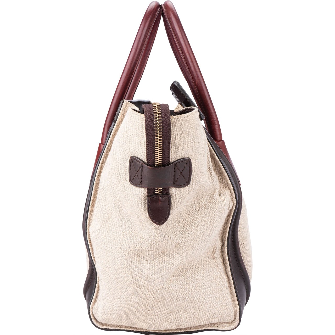 Celine Celine Tricolor Burgundy Cotton Luggage Tag Divers