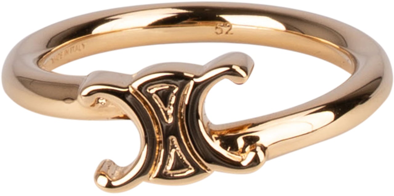 Celine Celine Golden Triomphe Ring (#52) Zwart