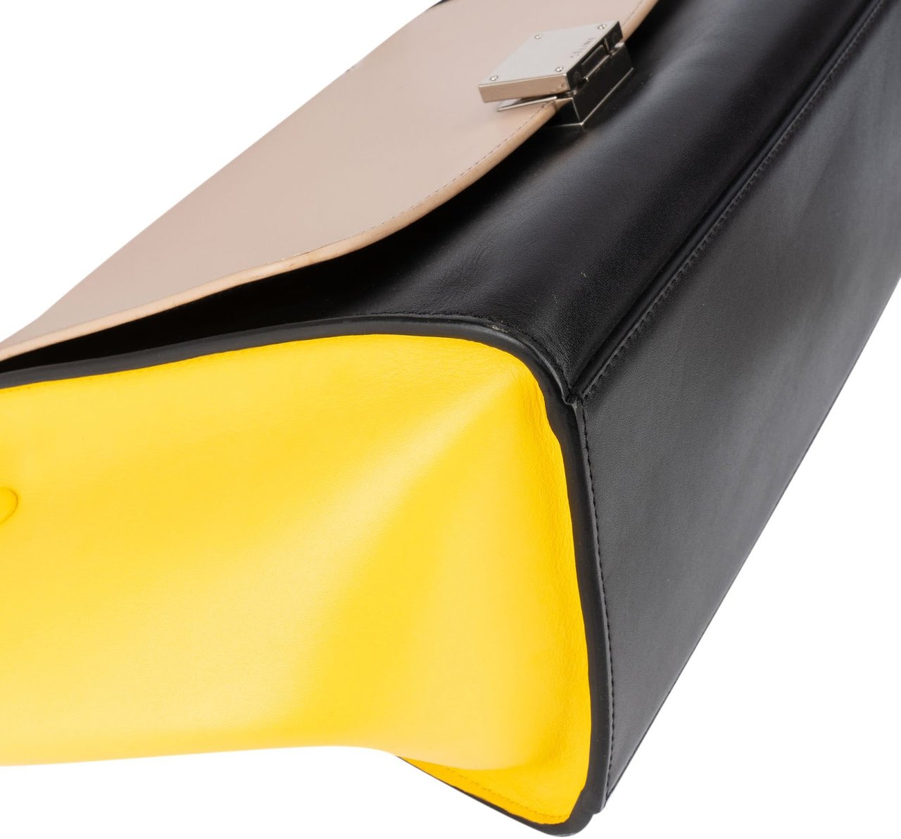 Celine Céline Tricolor Leather Trapeze Handbag Divers