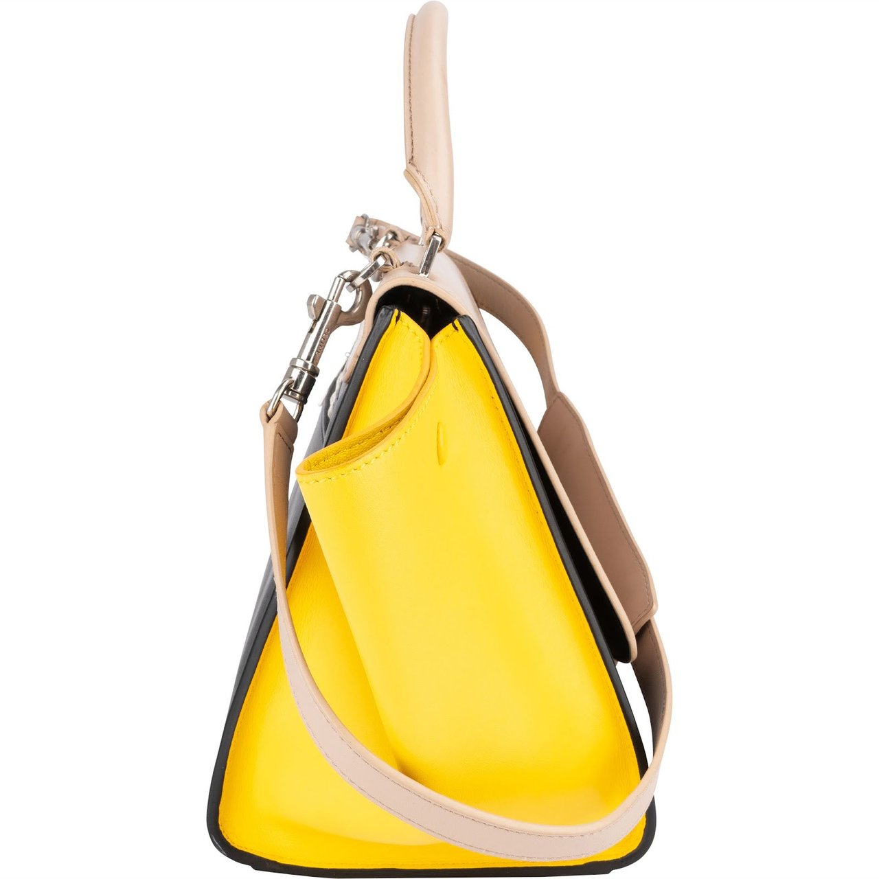 Celine Céline Tricolor Leather Trapeze Handbag Divers