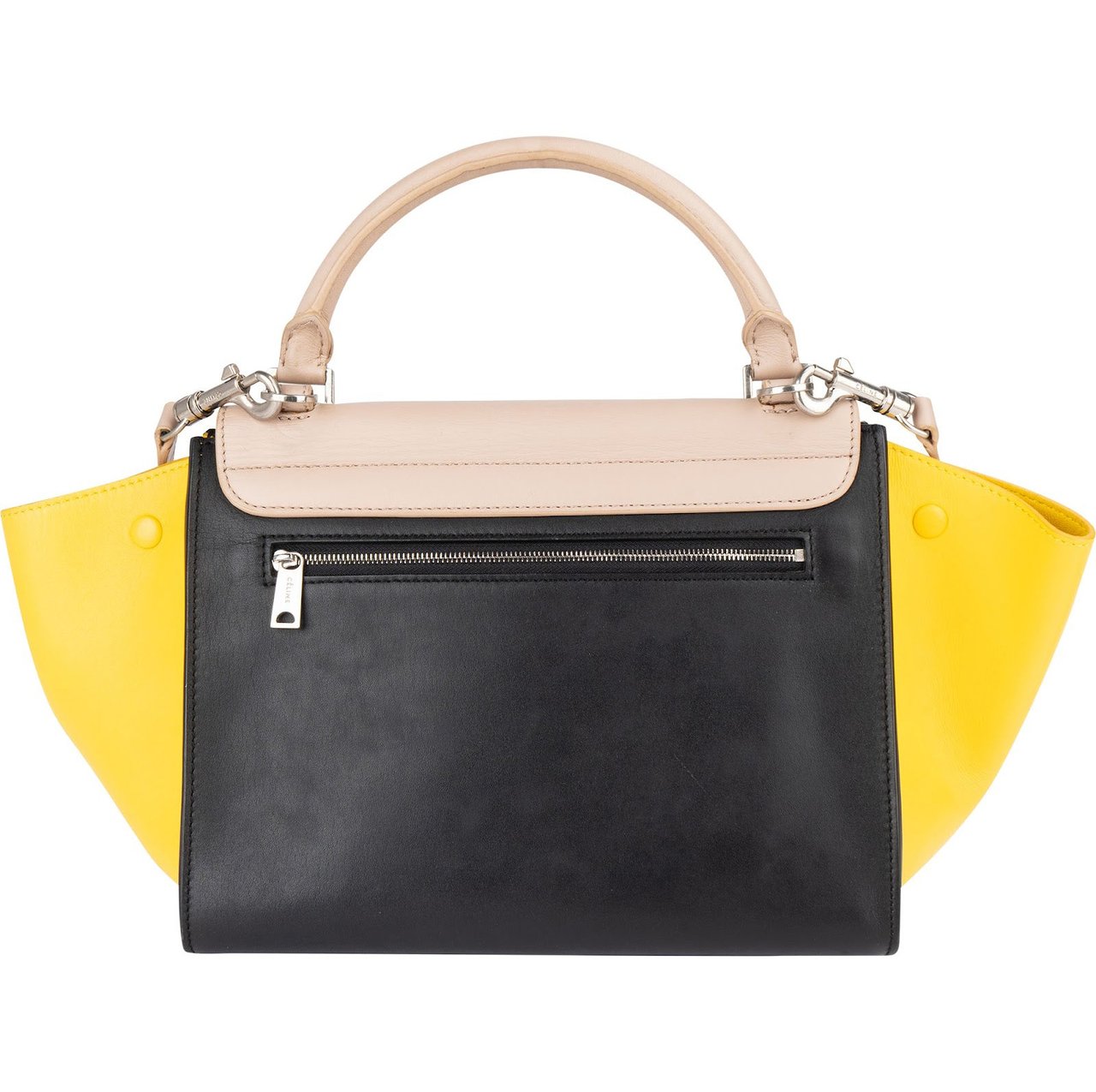 Celine Céline Tricolor Leather Trapeze Handbag Divers