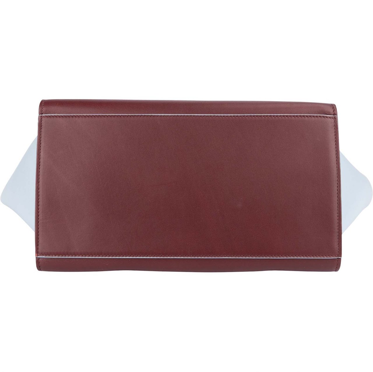 Celine Celine Bicolor Leather Trapeze Handbag Lichtblauw