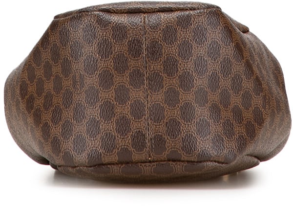 Celine Macadam Coated Canvas Bucket Bag Bruin