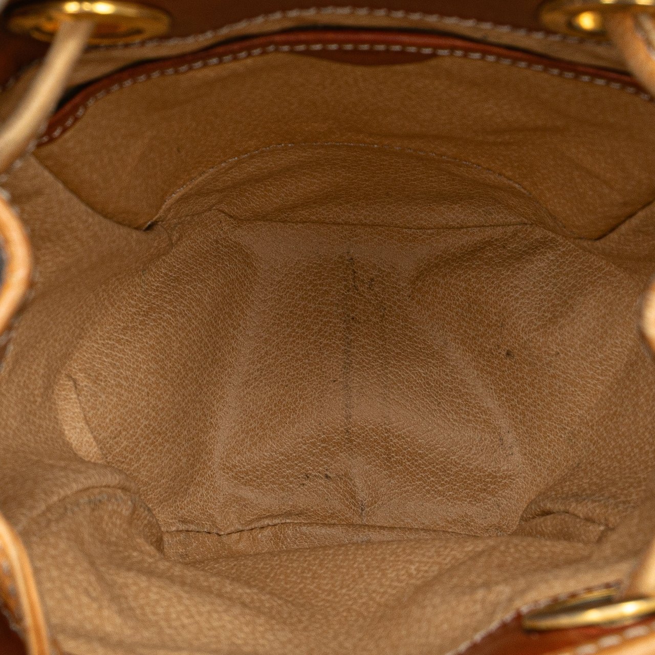 Celine Macadam Coated Canvas Bucket Bag Bruin