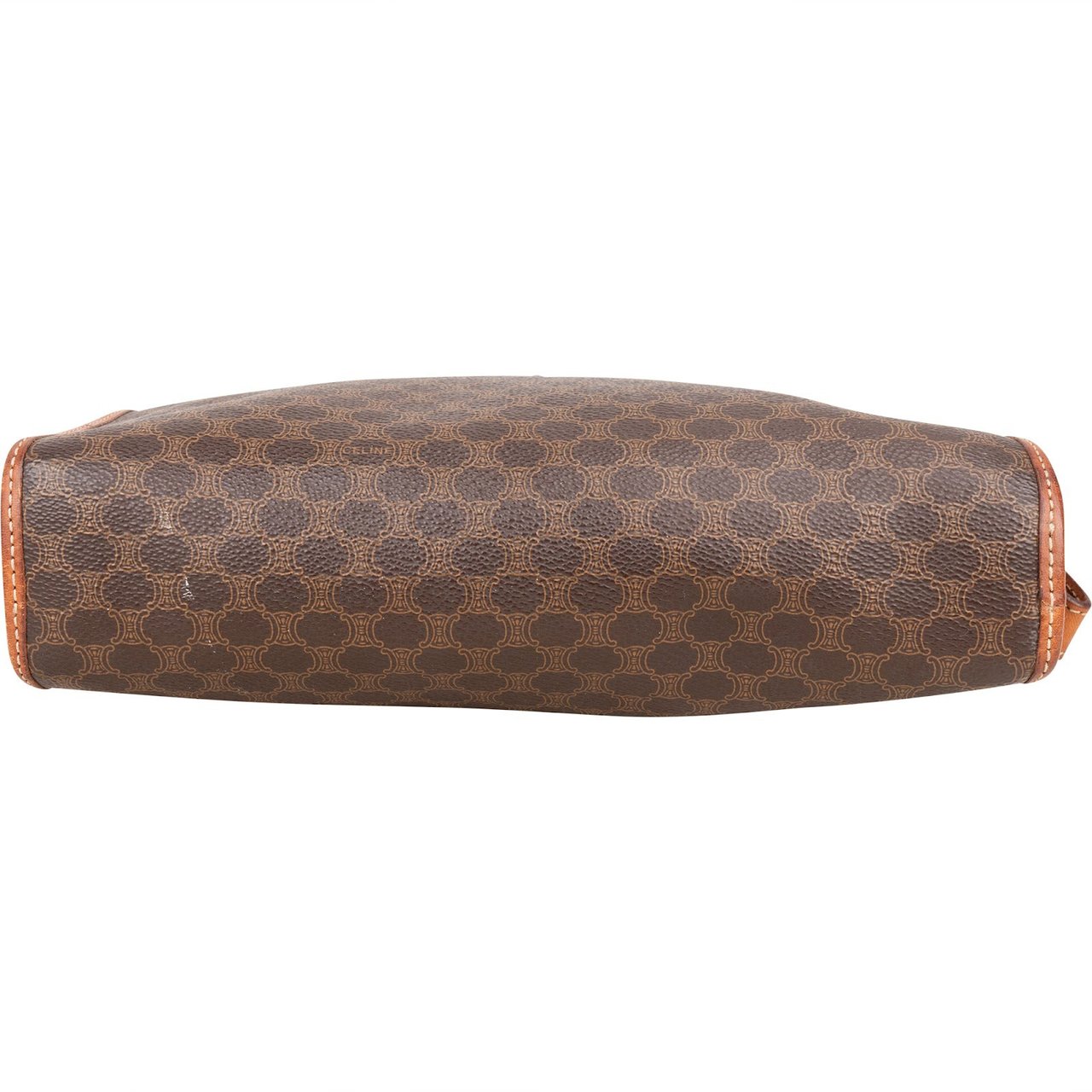 Celine Celine Macadam Monogram Canvas Clutch Bruin