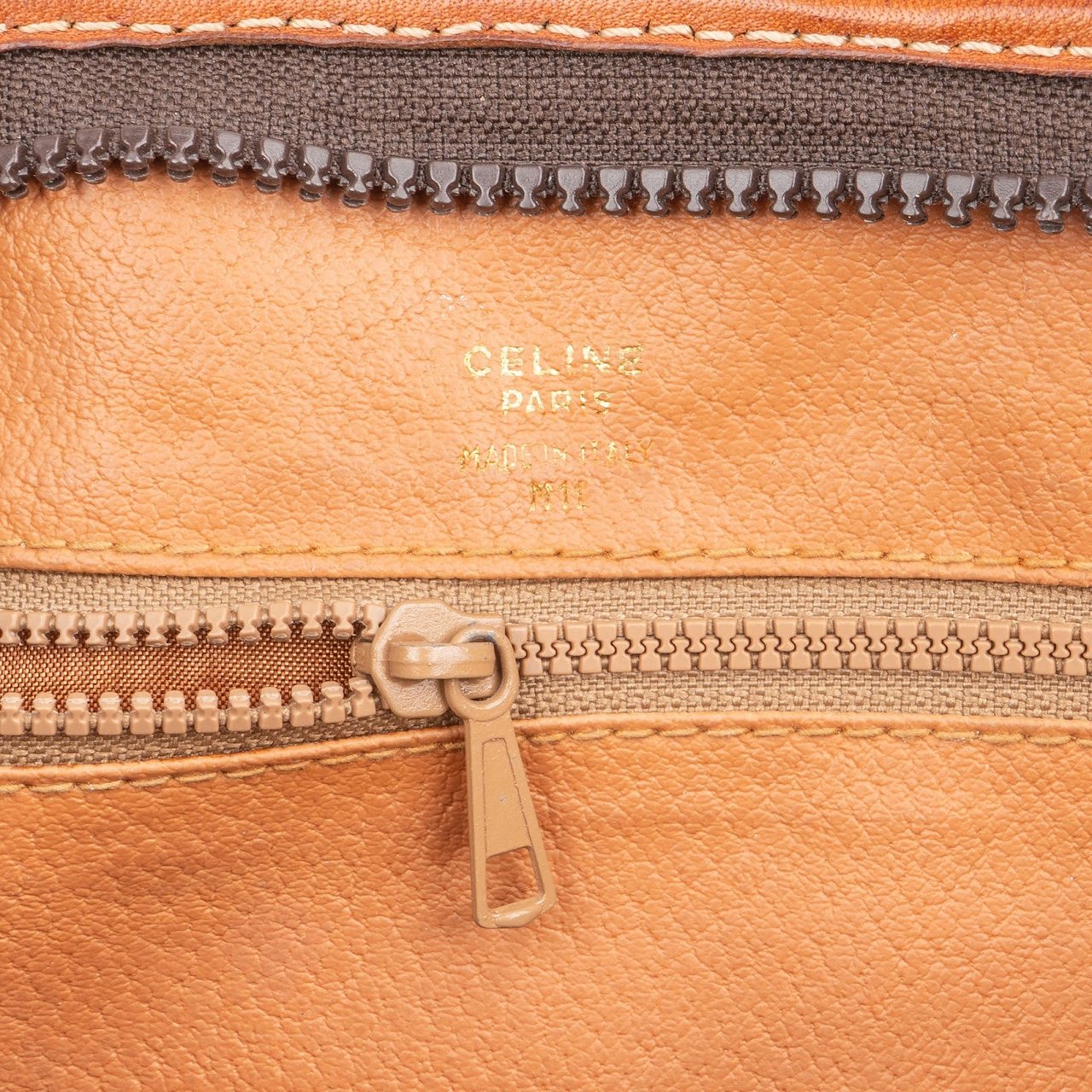 Celine Celine Macadam Monogram Canvas Clutch Bruin