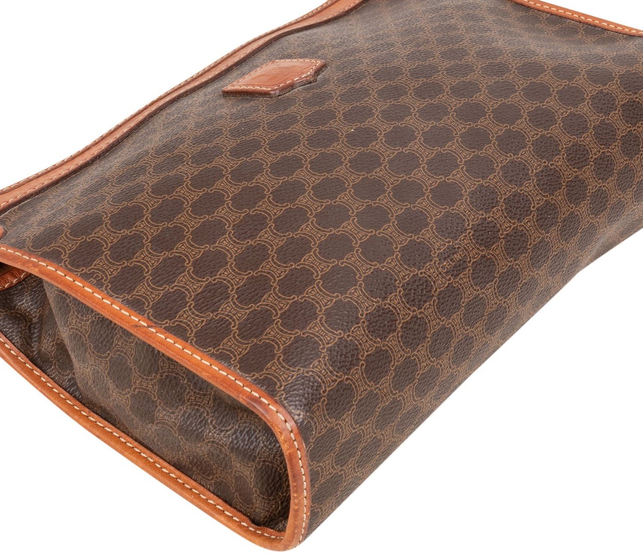 Celine Celine Macadam Monogram Canvas Clutch Bruin