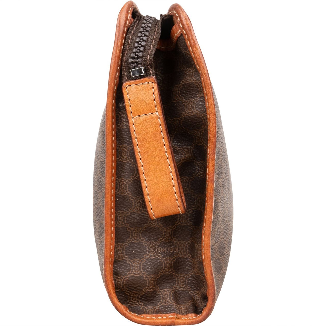 Celine Celine Macadam Monogram Canvas Clutch Bruin