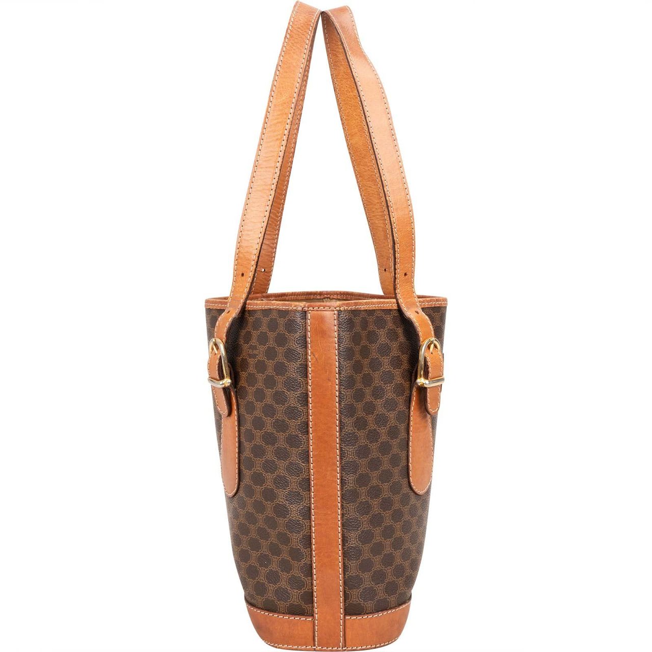 Celine Celine Macadam Monogram Shoulder Bag Bruin