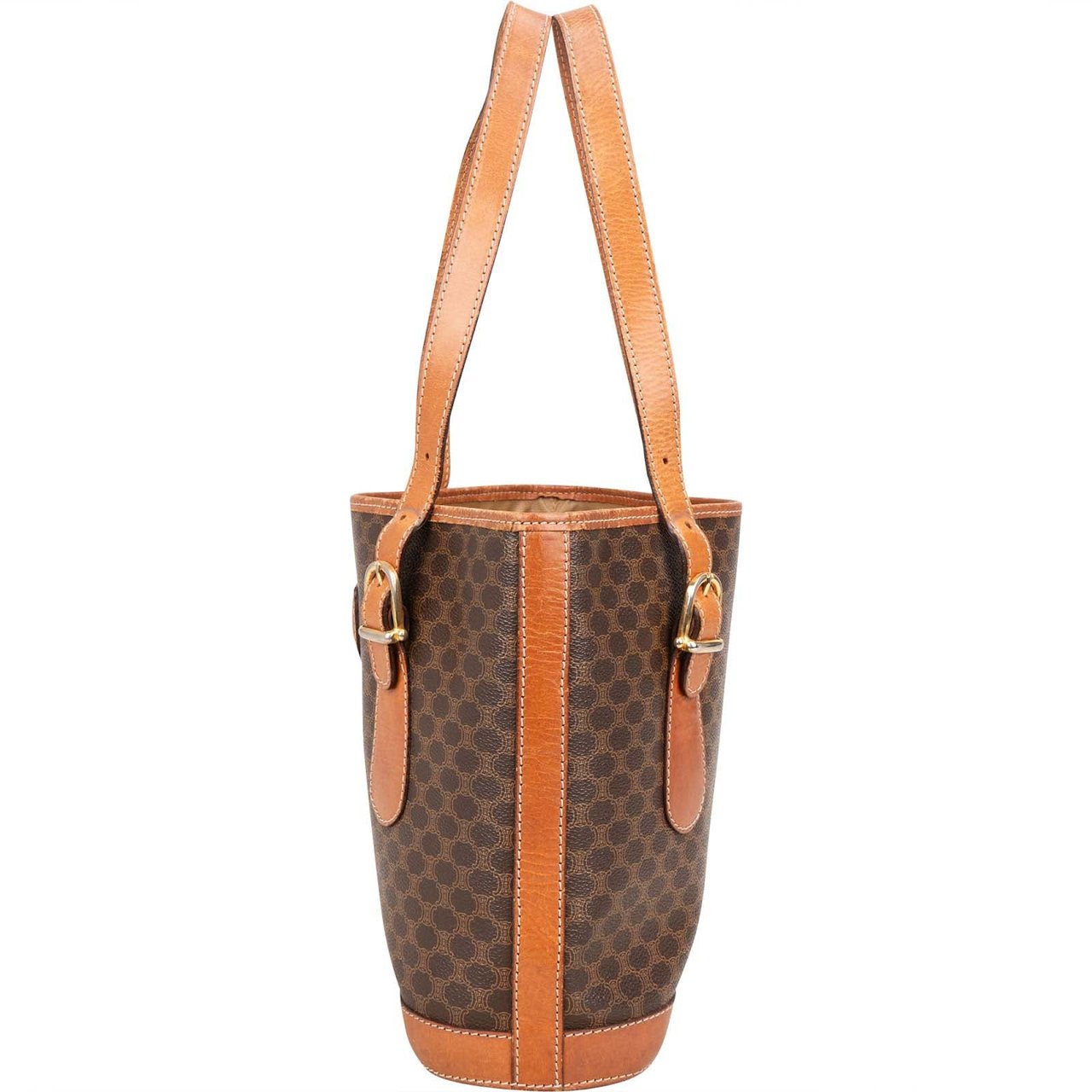 Celine Celine Macadam Monogram Shoulder Bag Bruin