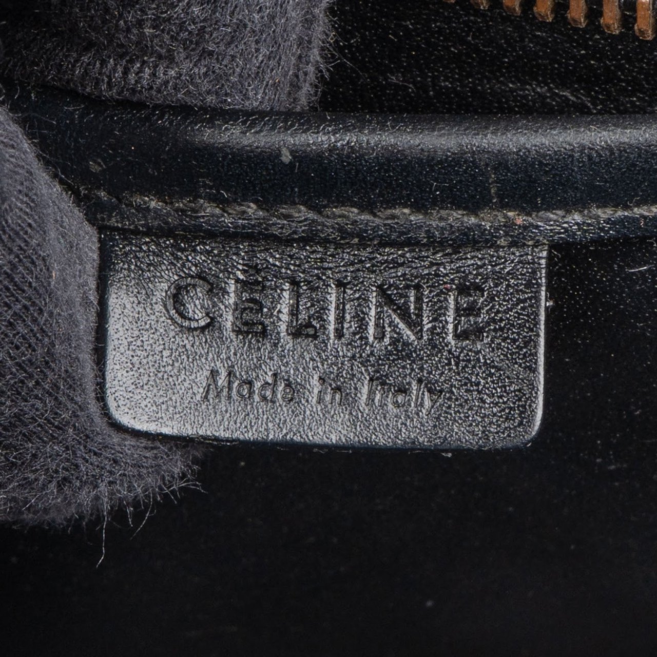 Celine Celine Tricolor Grained Leather Luggage Handbag Oranje