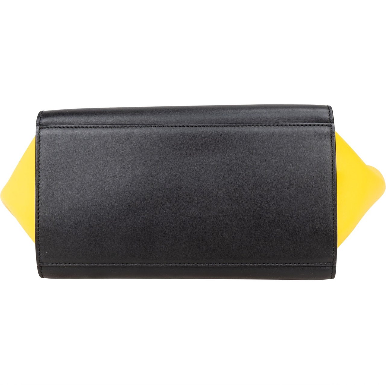 Celine Céline Tricolor Leather Trapeze Handbag Zwart