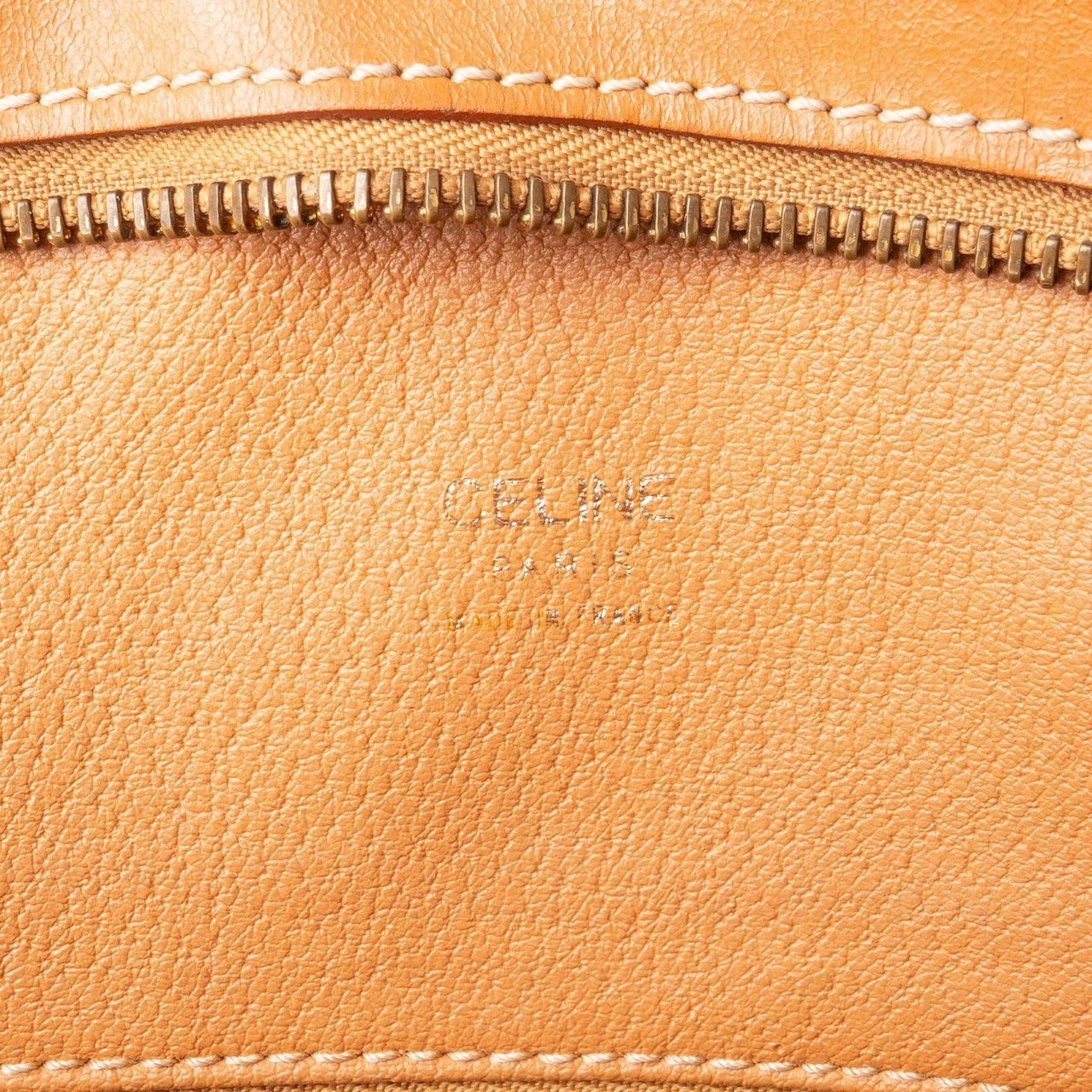 Celine Celine Monogram Macadam Canvas Tote Shoulder Bag Bruin