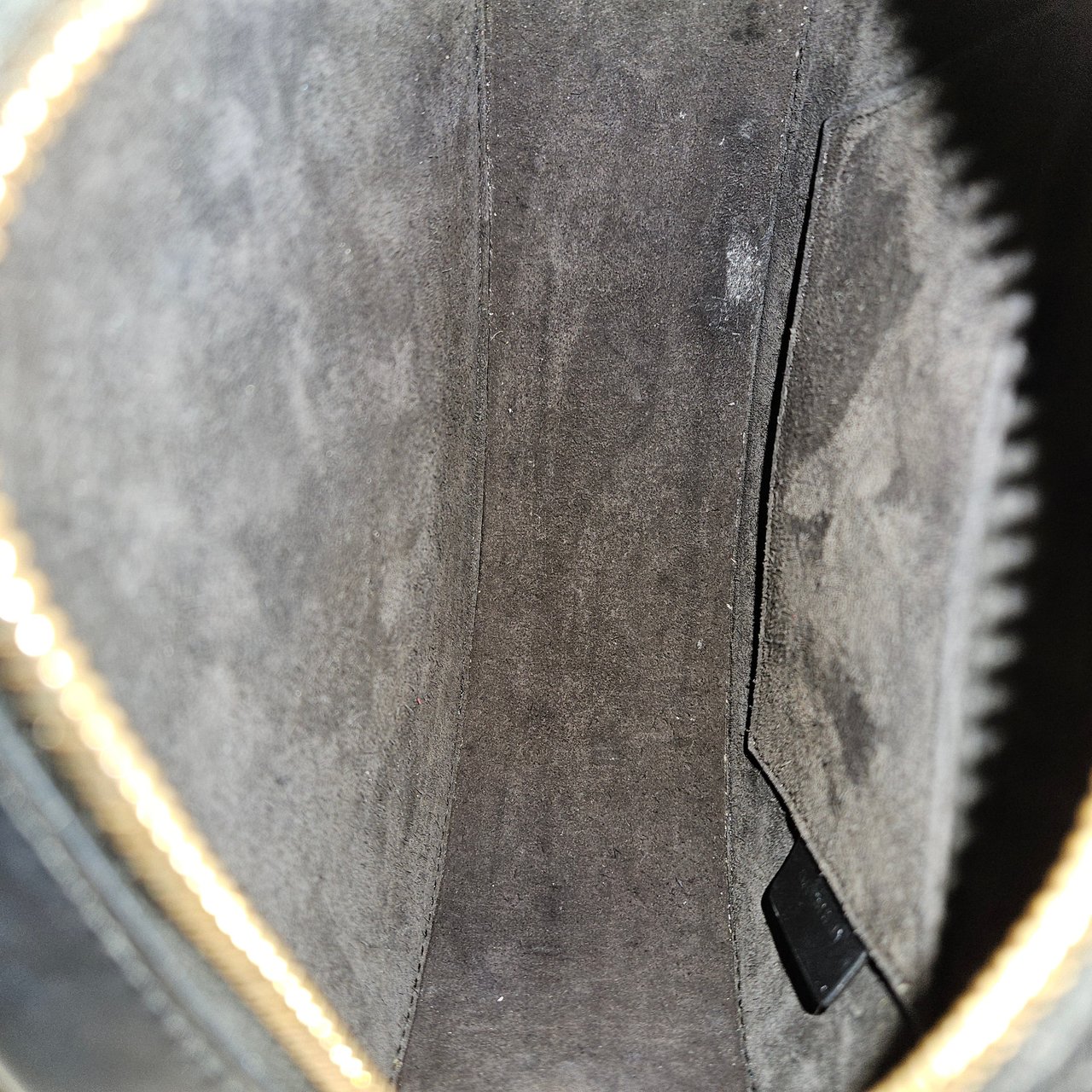 Celine Celine Leather Cuir Triomphe Oval Purse Crossbody Bag Zwart