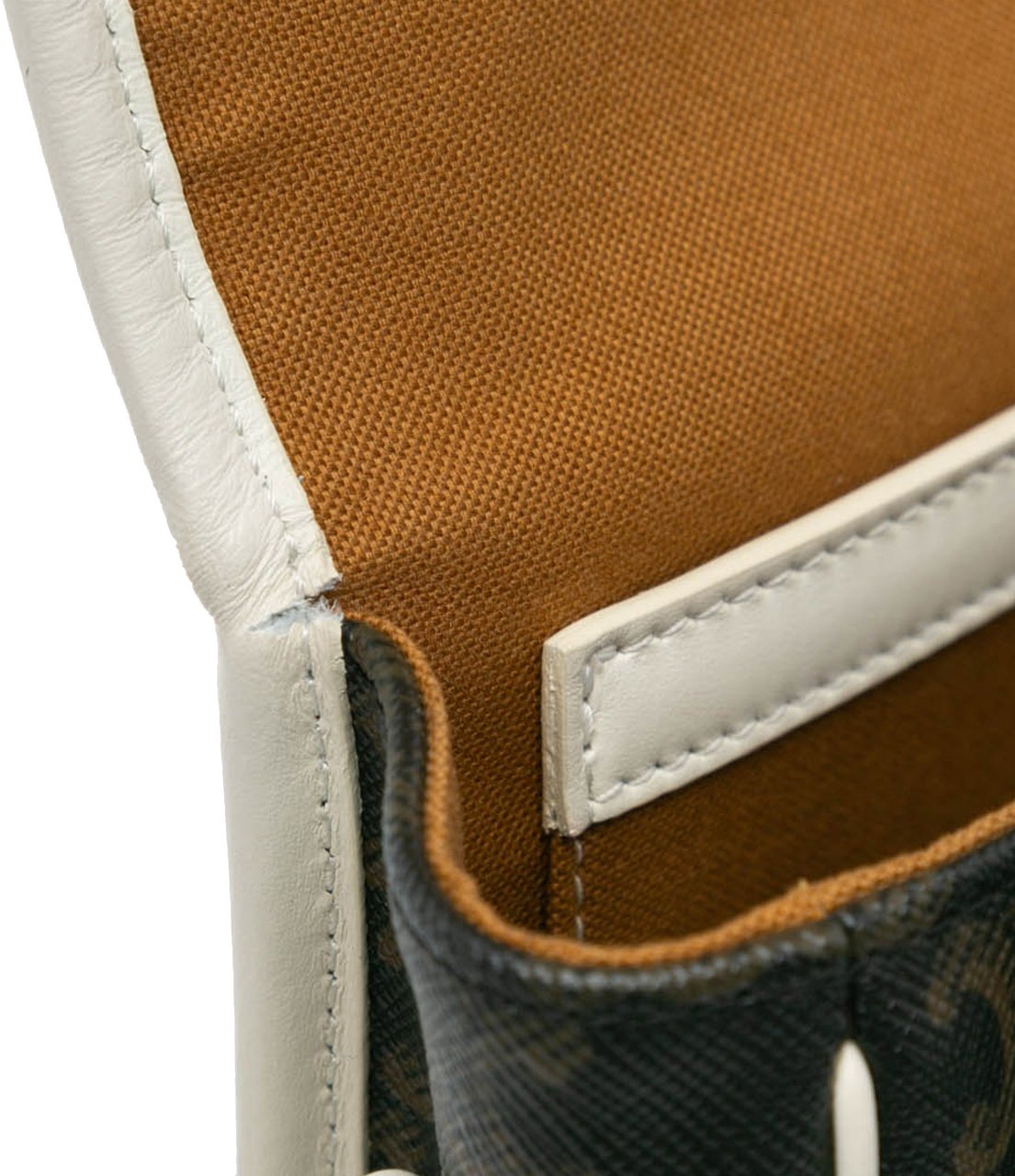 Celine Medium Triomphe Coated Canvas Folco Crossbody Bruin