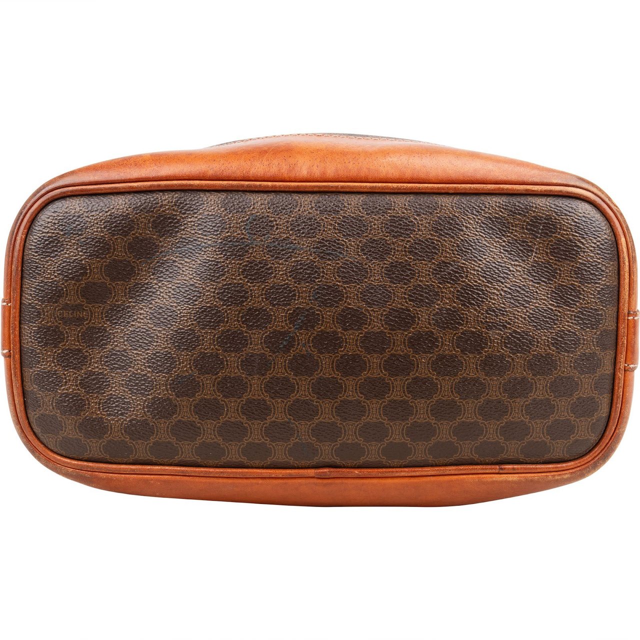 Celine Celine Macadam Monogram Bucket Shoulder Bag Bruin