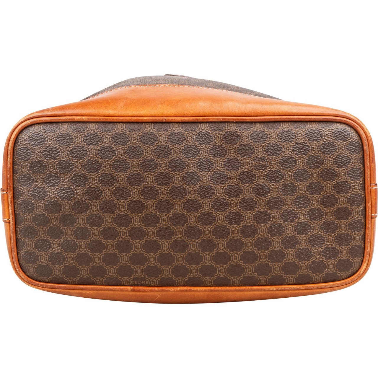 Celine Celine Macadam Monogram Bucket Shoulder Bag Bruin