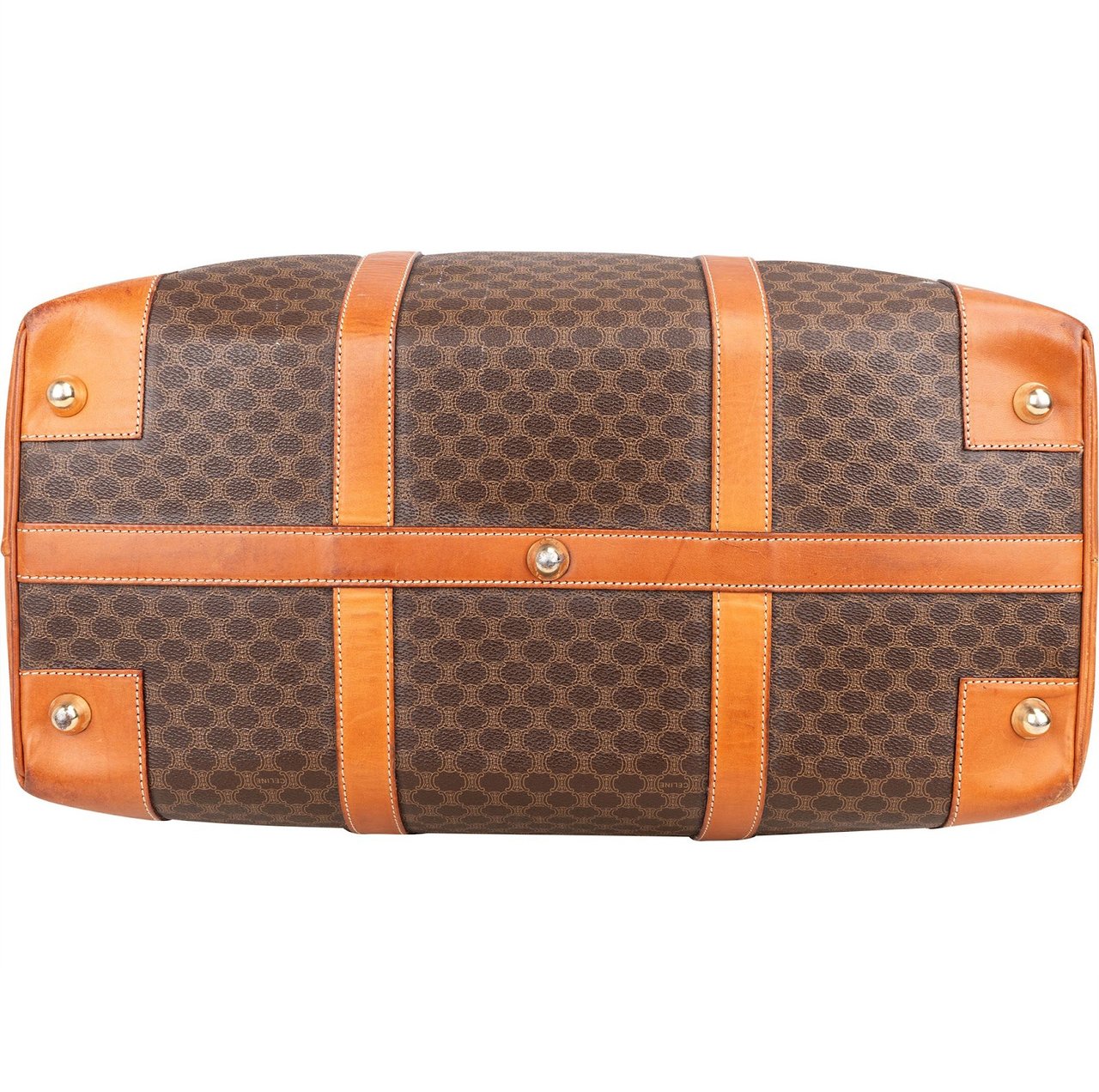 Celine Celine Macadam Canvas Vintage Travel Bag Bruin