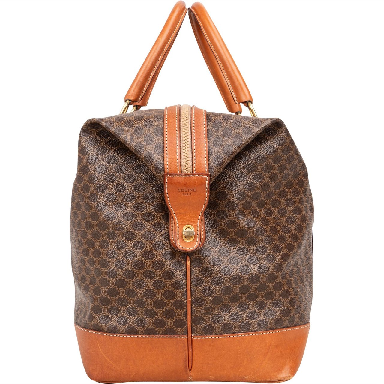 Celine Celine Macadam Canvas Vintage Travel Bag Bruin