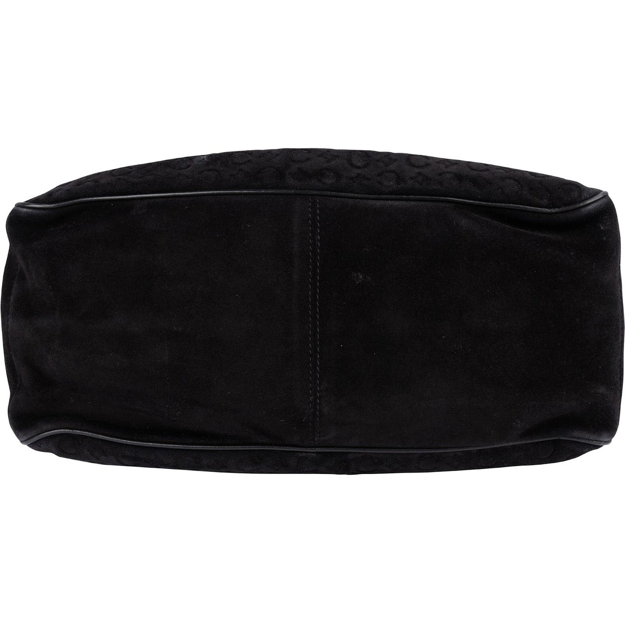 Celine Celine C Macadam Suede Boogie Handbag Zwart