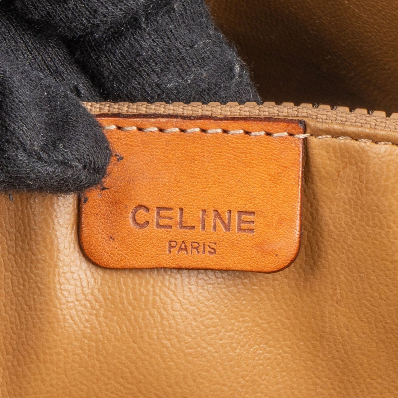 Celine Céline Macadam Monogram Tote Handbag Beige