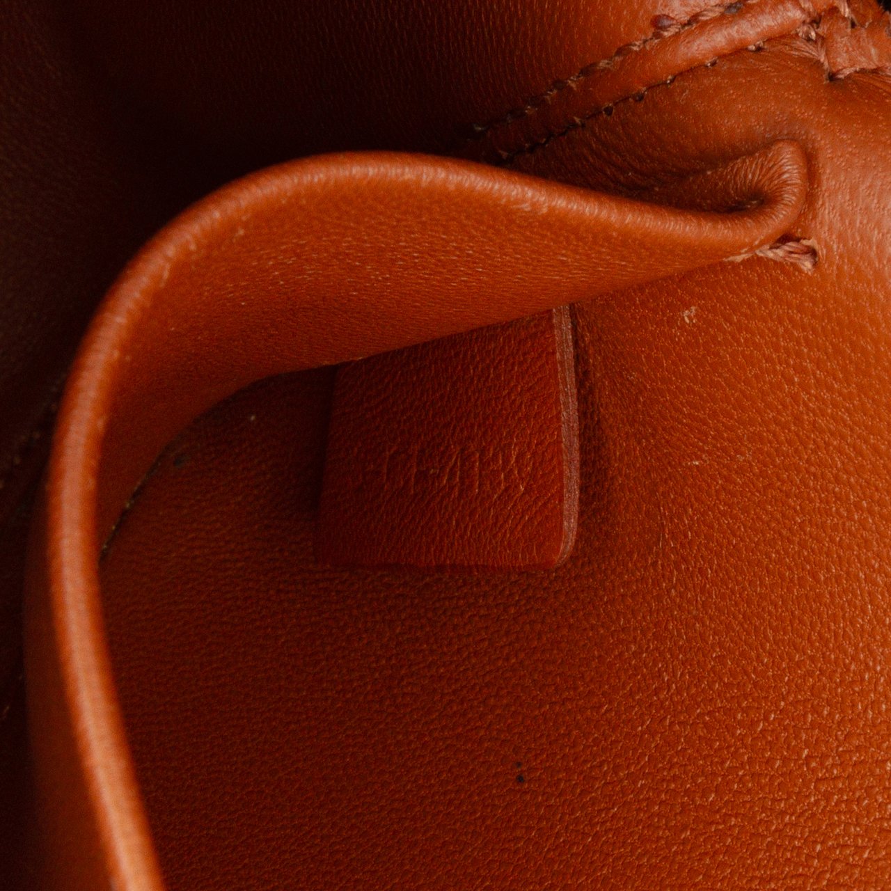 Celine Teen Triomphe Coated Canvas Triomphe Crossbody Bruin