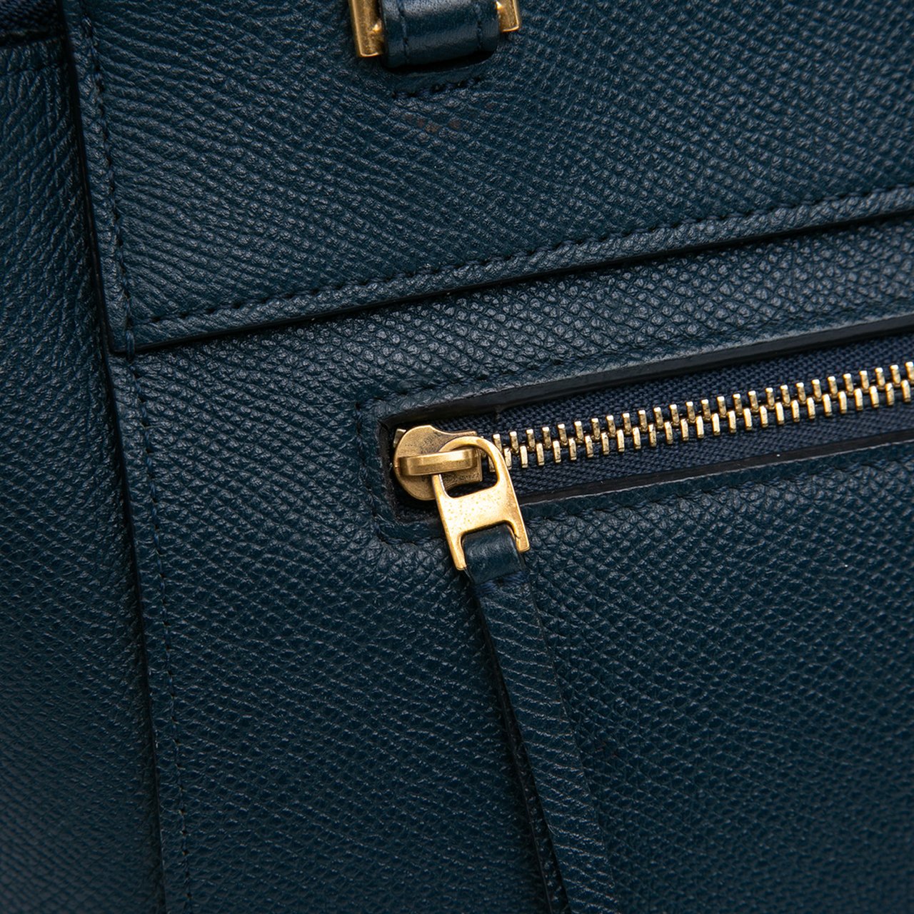 Celine Mini Grained Calfskin Belt Bag Blauw