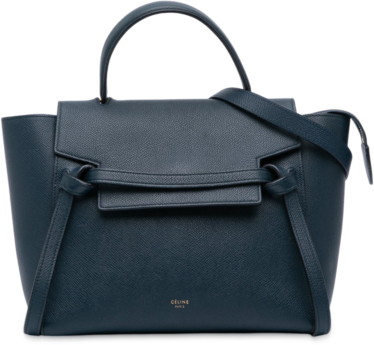 Celine Mini Grained Calfskin Belt Bag Blauw