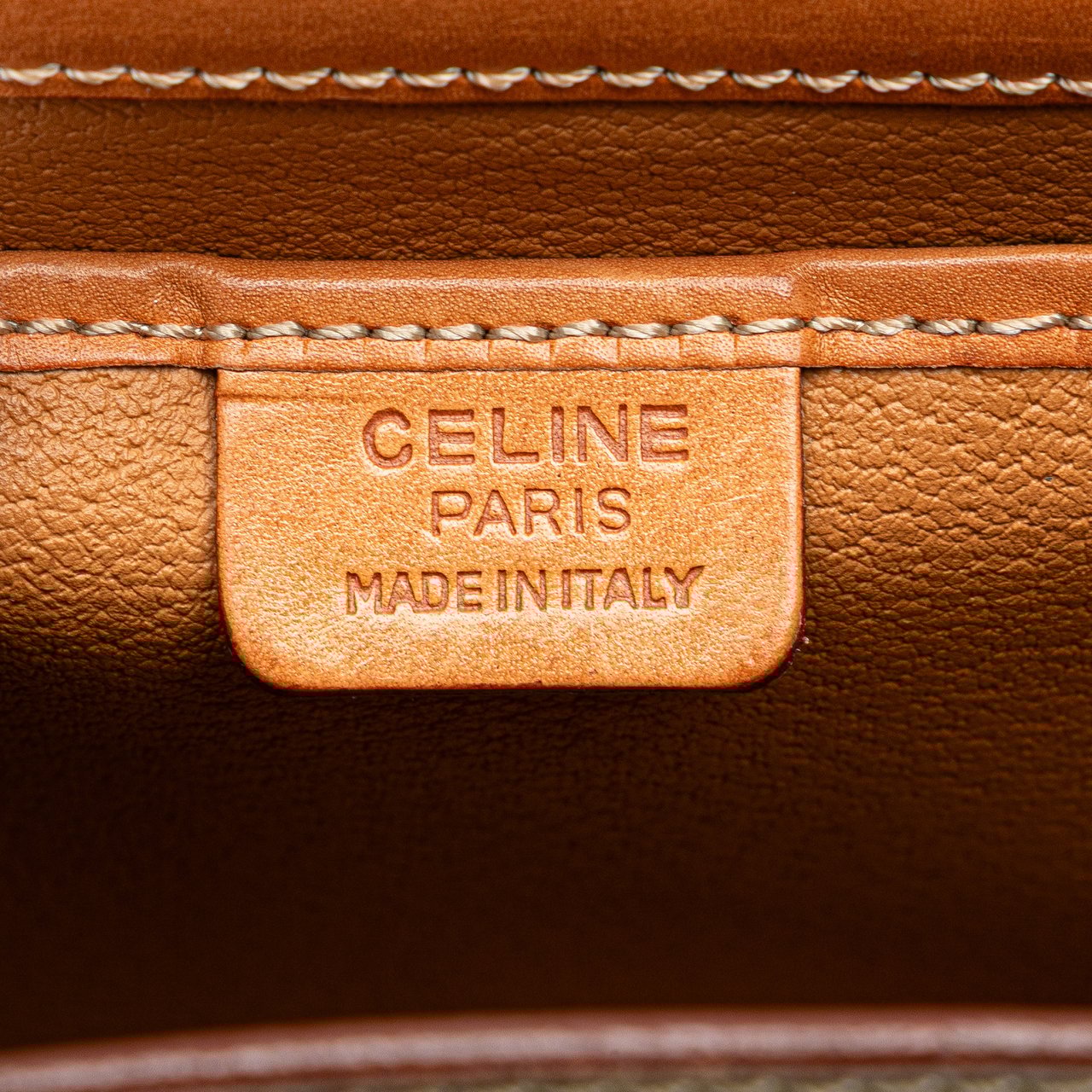 Celine Macadam Coated Canvas Crossbody Bruin