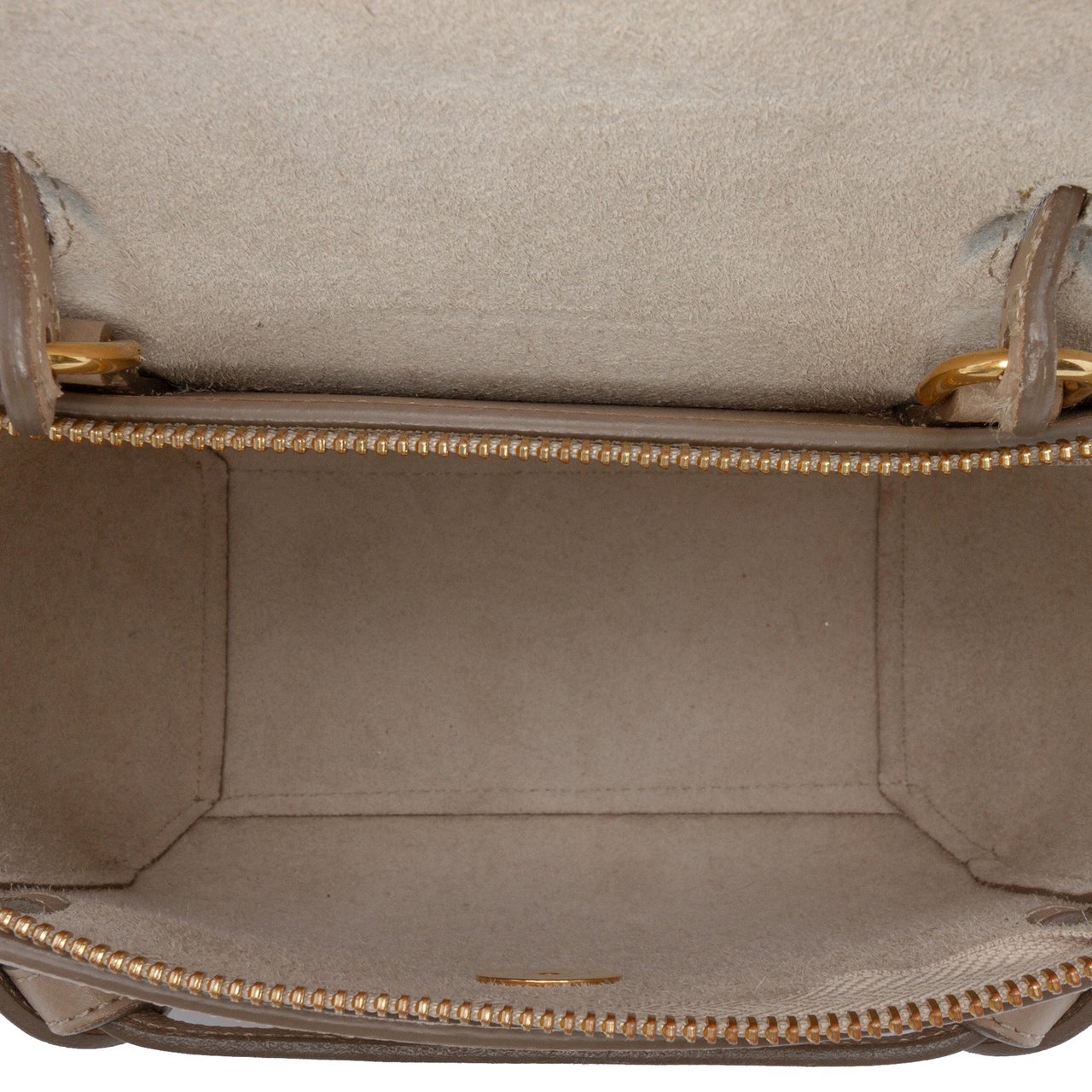 Celine Nano Grained Calfskin Belt Bag Bruin