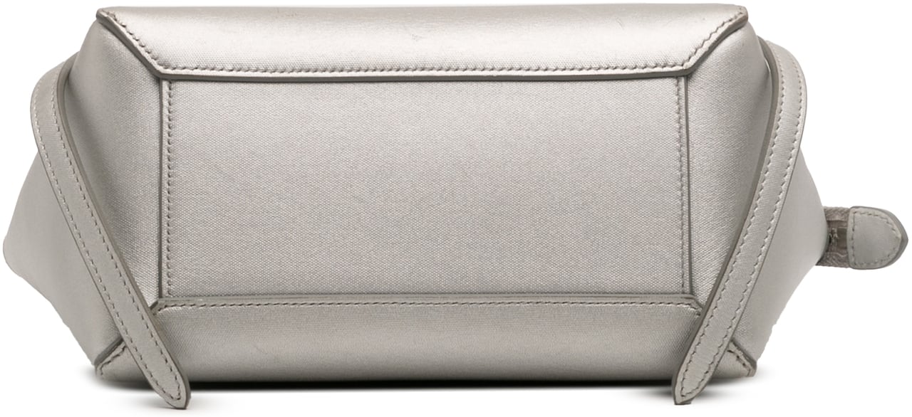 Celine Nano Laminated Calfskin Belt Bag Zilver