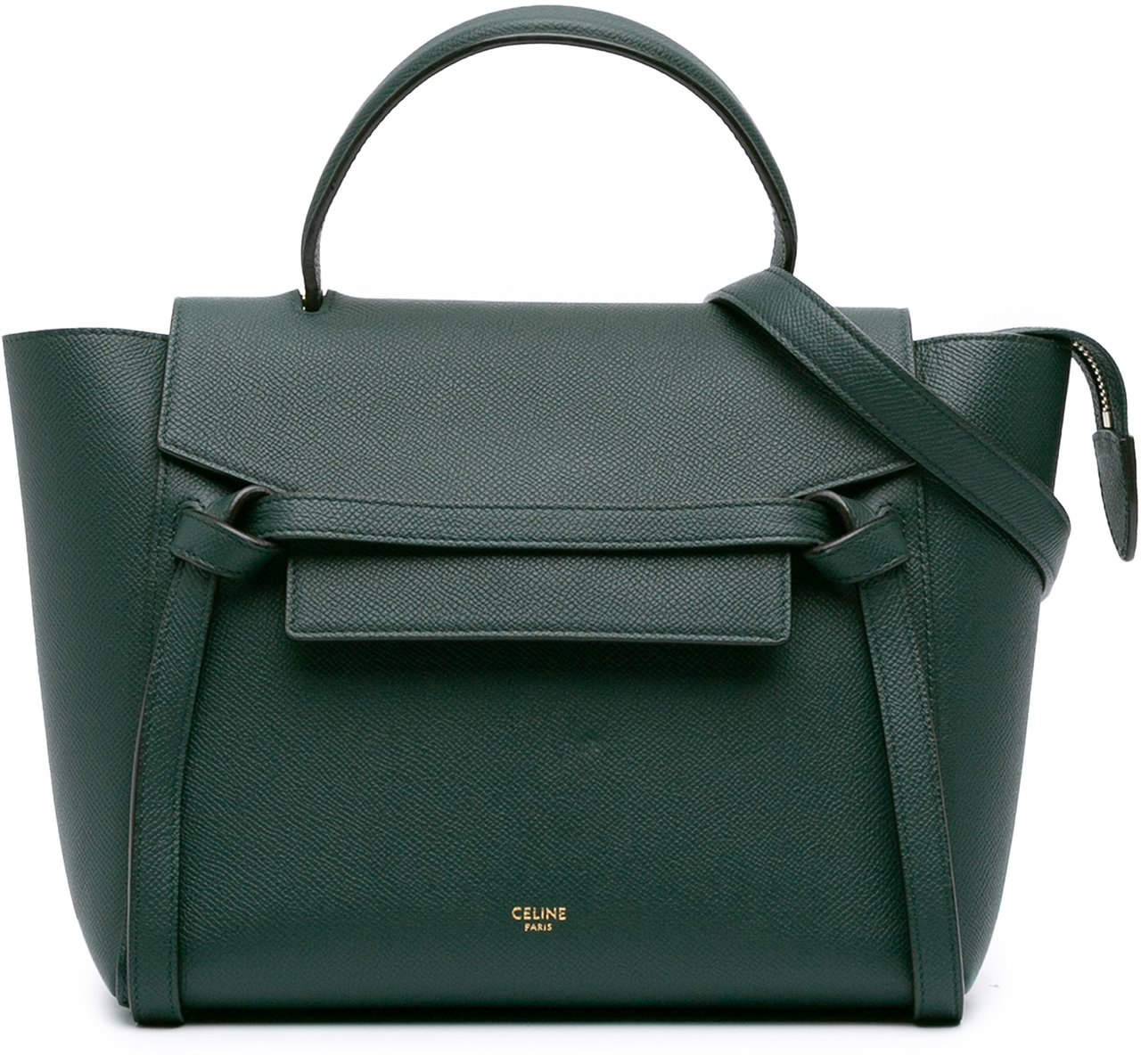 Celine Micro Grained Calfskin Belt Bag Groen