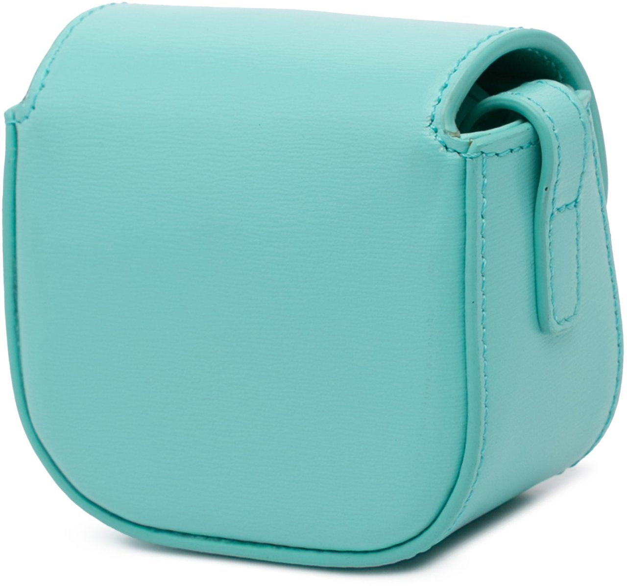 Celine Leather Triomphe AirPods Case with Strap Blauw