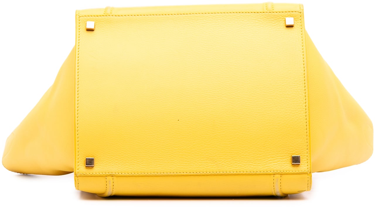 Celine Medium Leather Phantom Luggage Tote Geel