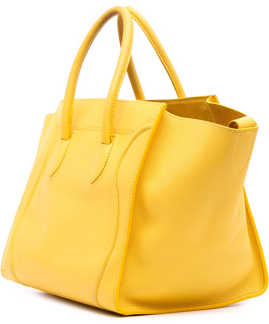 Celine Medium Leather Phantom Luggage Tote Geel