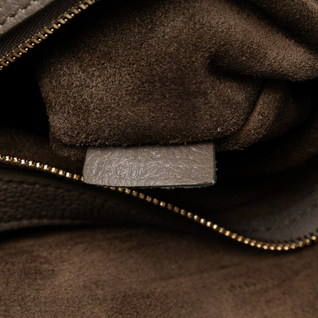 Celine Small Leather Phantom Cabas Tote Bruin