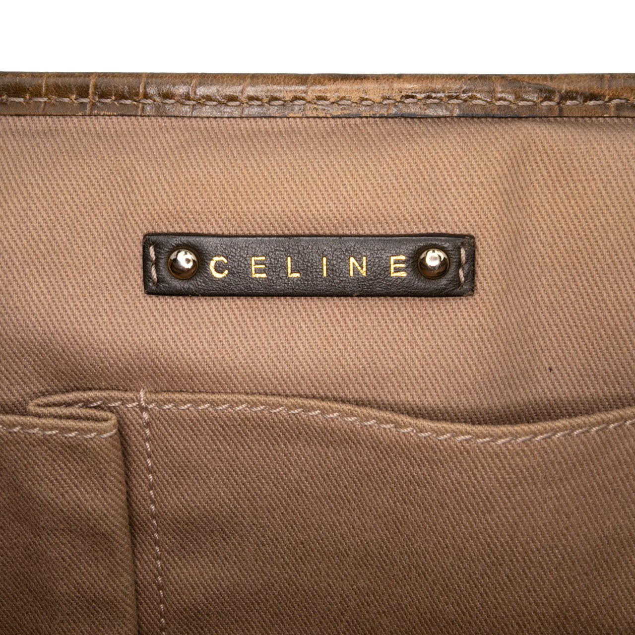 Celine Macadam Canvas Boogie Handbag Bruin