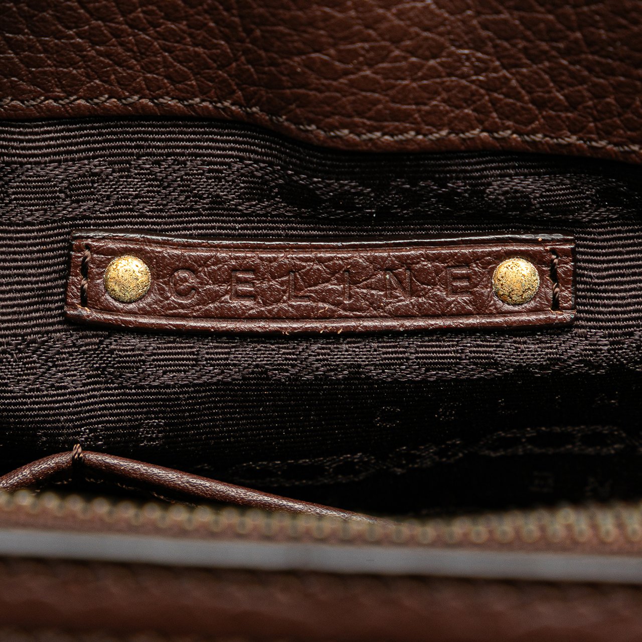 Celine Suede Boogie Handbag Bruin