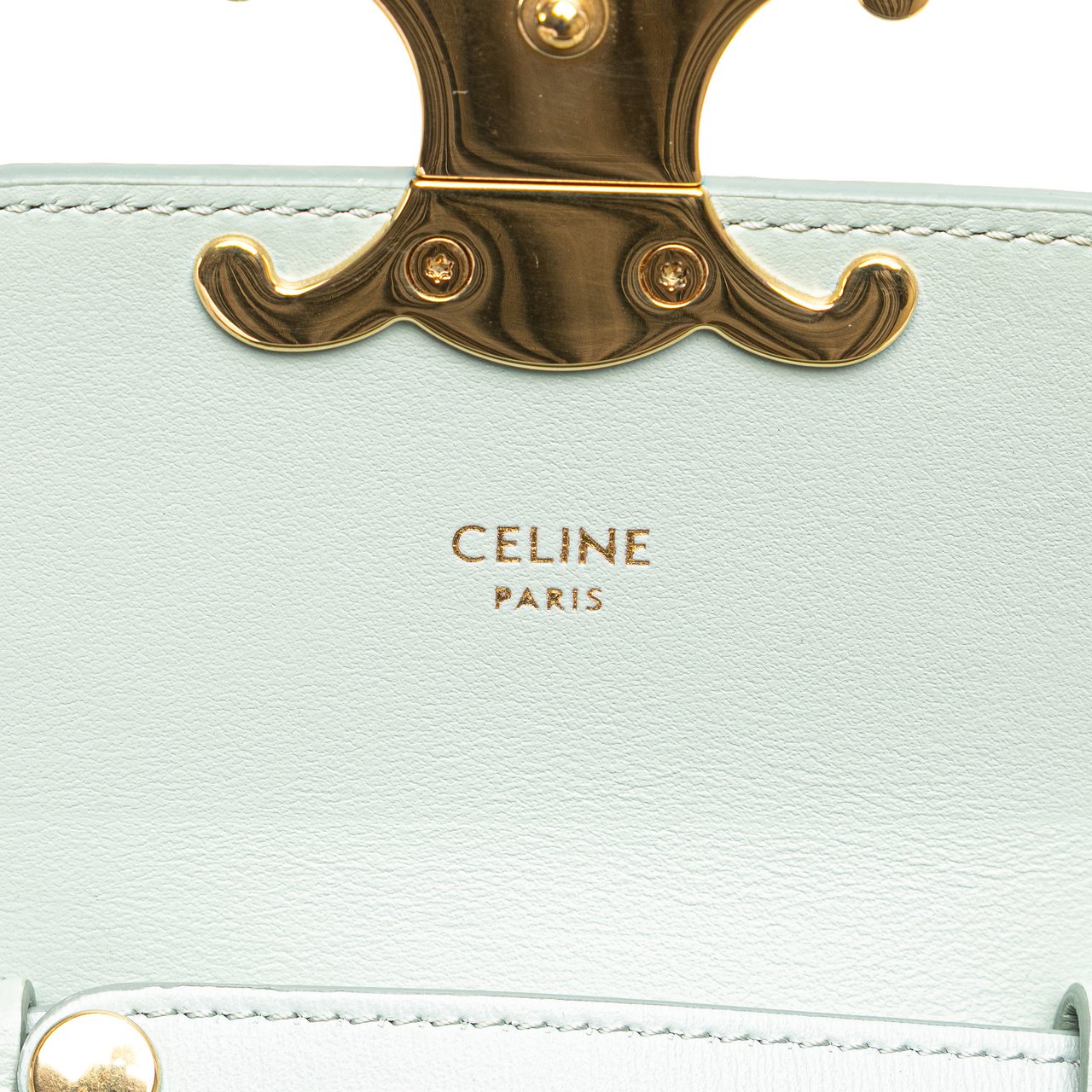 Celine Mini Calfskin Claude Crossbody Blauw