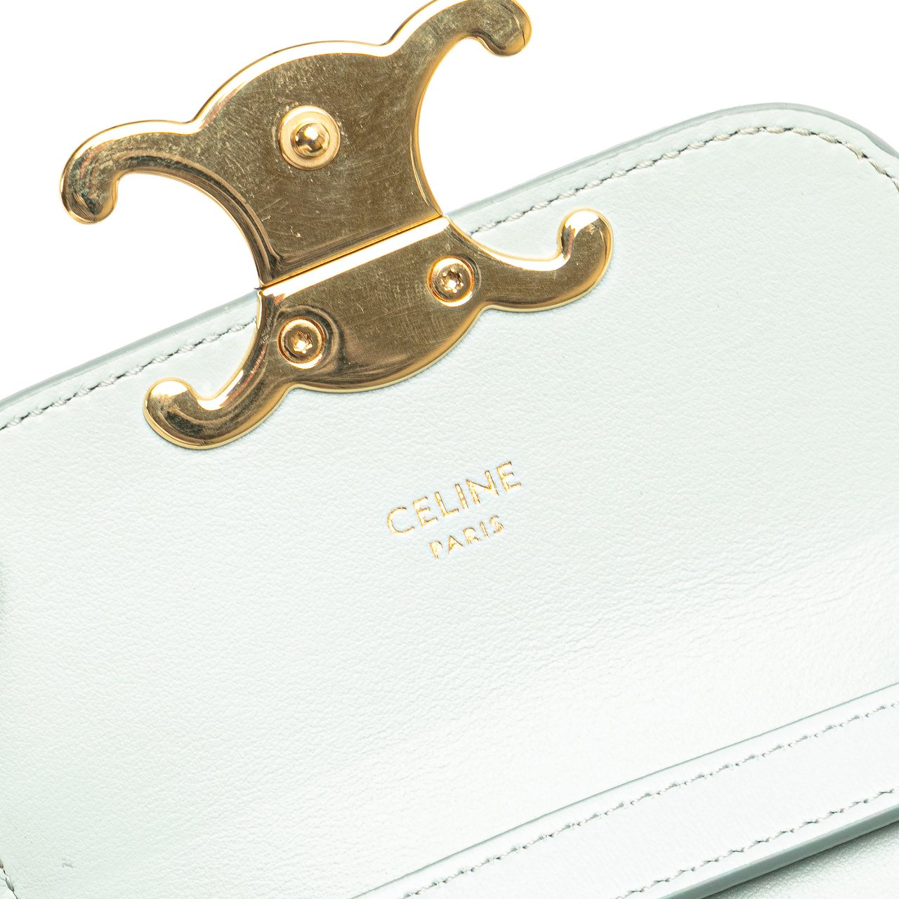 Celine Mini Calfskin Claude Crossbody Blauw