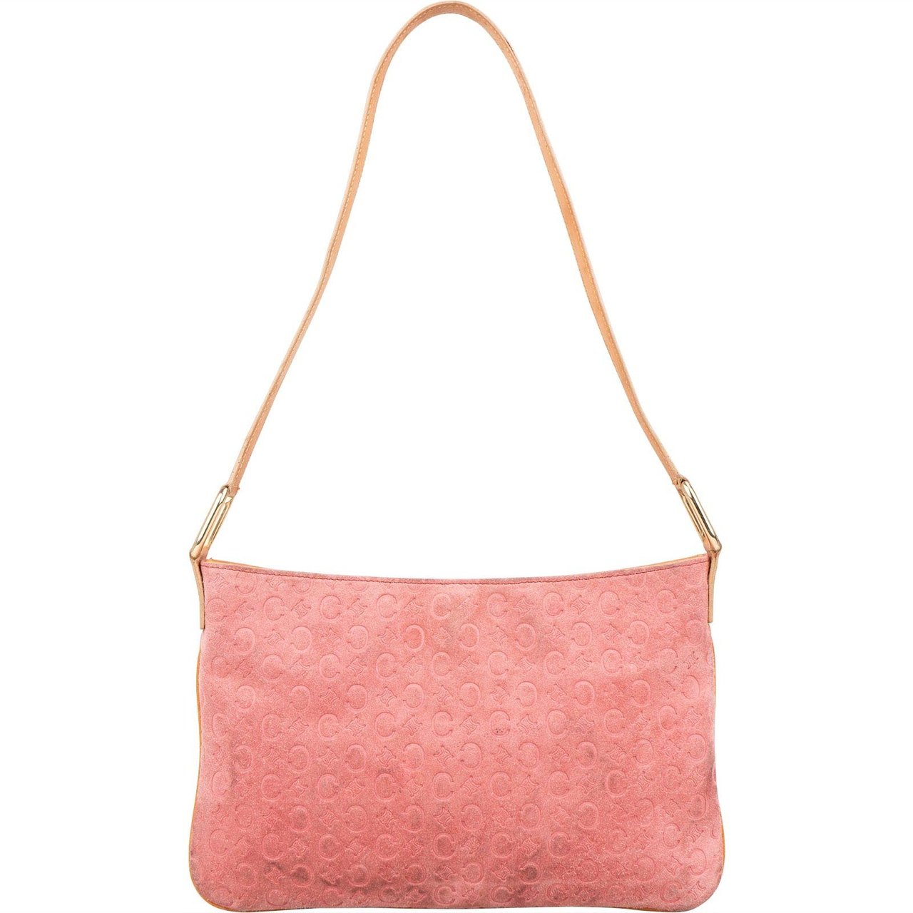 Celine Celine Suede C Macadam Monogram Shoulder Bag Rood