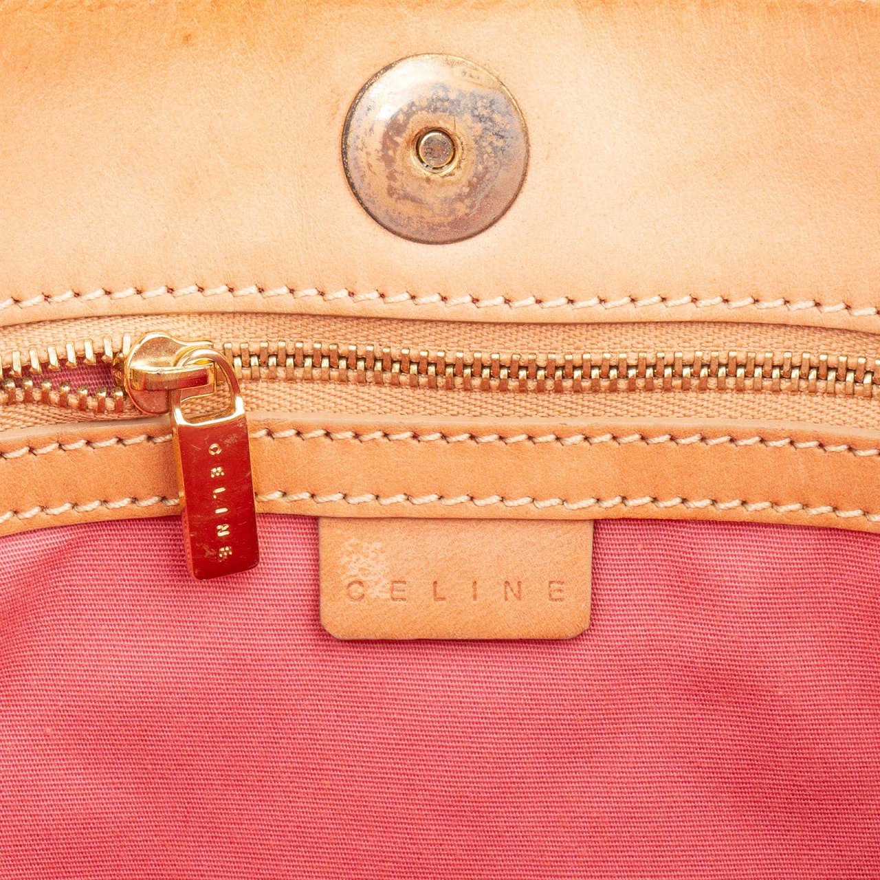 Celine Celine Suede C Macadam Monogram Shoulder Bag Rood