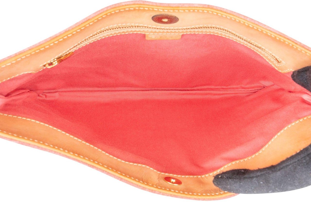 Celine Celine Suede C Macadam Monogram Shoulder Bag Rood